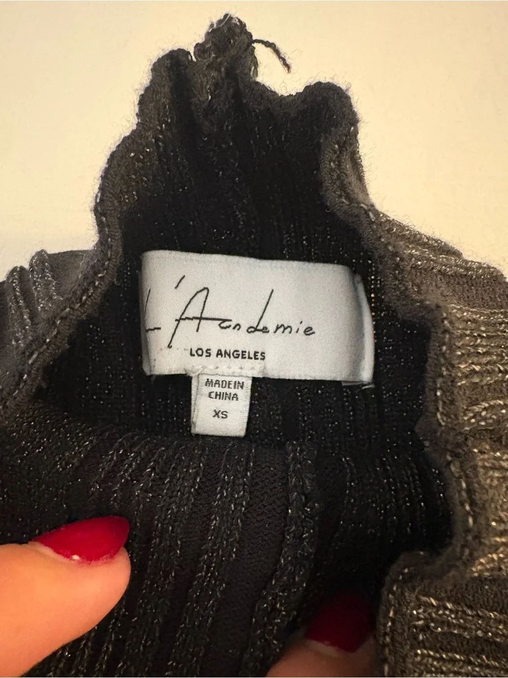L'Academie Jura Mini Knit Dress in Gunmetal - Picture 7 of 8